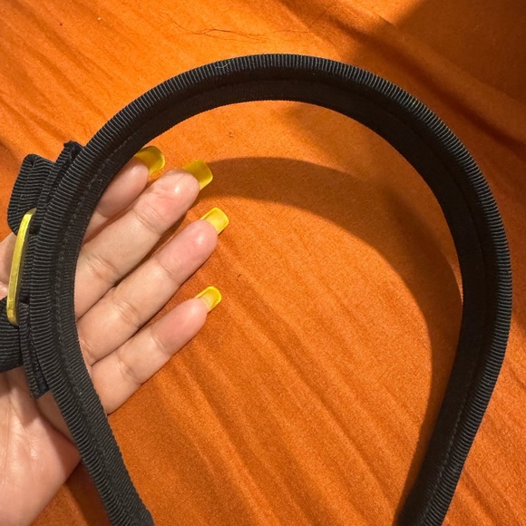 Ferragamo Black and Gold Headband - Picture 2 of 7